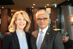 Linda Teuteberg mit Ashok Sridharan